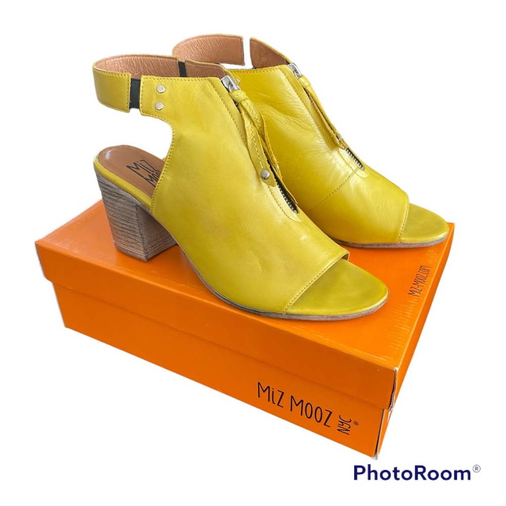 Miz Mooz Saga Citrus heels leather 39 size 8.5 BNIB